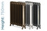 CI-ST750-TH - Stanton 2 Column Cast Iron Radiator H750mm x W2332mm CI-ST750-TH - Stanton 2 Column Cast Iron Radiator H750mm x W2332mm